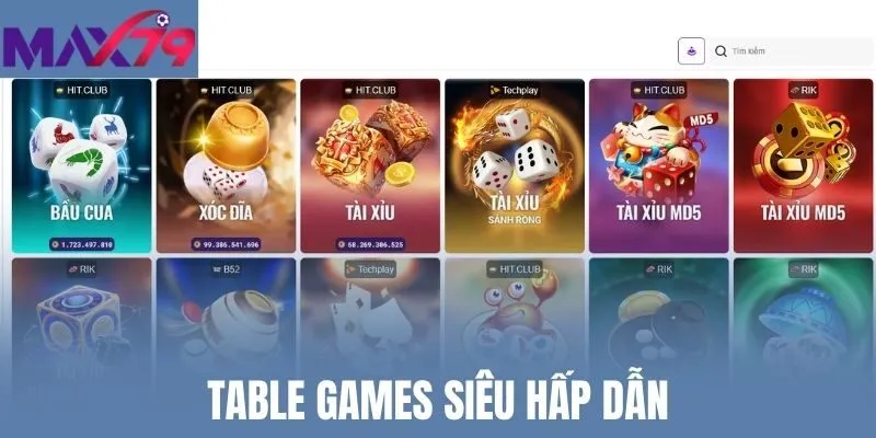 Table games siêu hấp dẫn