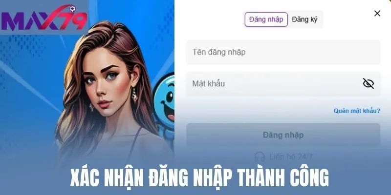 Xác nhận đăng nhập thành công
